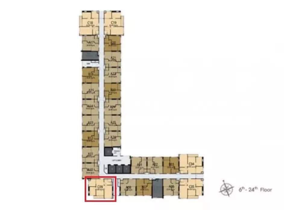 ขาย 2 ห้องนอน Aspire สาทร-ตากสิน Timber zone